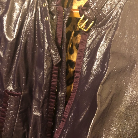 Dolce & Gabbana patent leather jacket real leather #d&g purple pattent leather - Picture 5 of 11